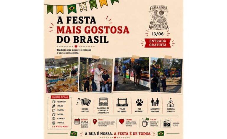 Bloco Amoribunda transforma estreia do Brasil na Copa em grande festa junina gratuita de rua em São Paulo